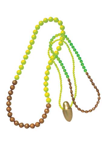 熒光(guāng)色項鏈搭